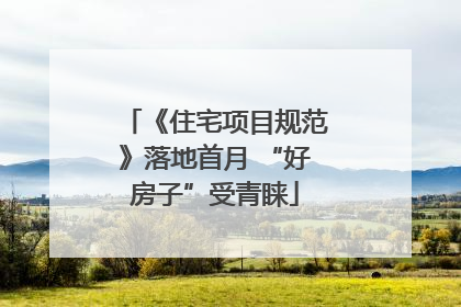 《住宅项目规范》落地首月 “好房子”受青睐