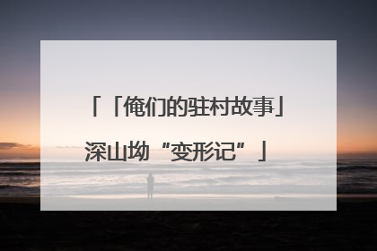 「俺们的驻村故事」深山坳“变形记”