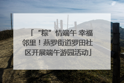 “粽”情端午 幸福邻里！燕罗街道罗田社区开展端午游园活动