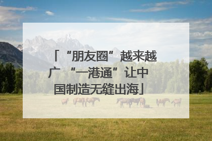 “朋友圈”越来越广 “一港通”让中国制造无缝出海