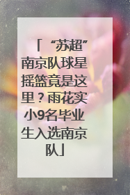 “苏超”南京队球星摇篮竟是这里？雨花实小9名毕业生入选南京队