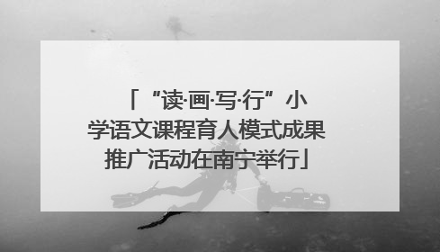 “读·画·写·行”小学语文课程育人模式成果推广活动在南宁举行