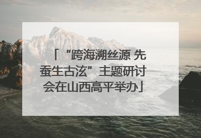 “跨海溯丝源 先蚕生古泫”主题研讨会在山西高平举办