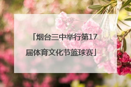 烟台三中举行第17届体育文化节篮球赛