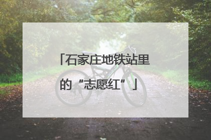 石家庄地铁站里的“志愿红”