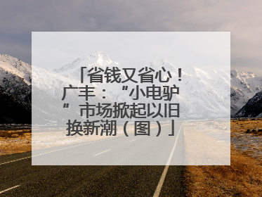 省钱又省心！广丰：“小电驴”市场掀起以旧换新潮（图）