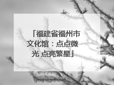 福建省福州市文化馆：点点微光 点亮繁星