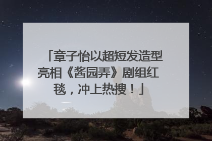 章子怡以超短发造型亮相《酱园弄》剧组红毯，冲上热搜！