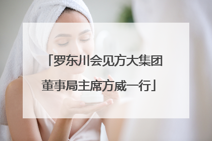 罗东川会见方大集团董事局主席方威一行