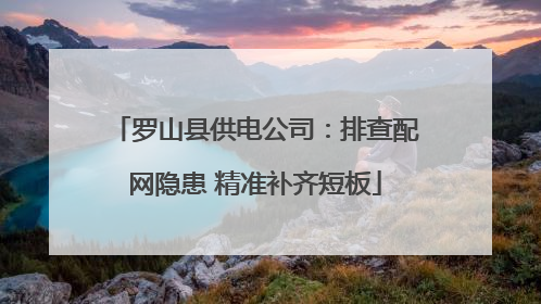 罗山县供电公司：排查配网隐患 精准补齐短板