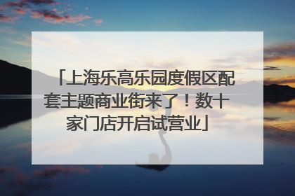上海乐高乐园度假区配套主题商业街来了！数十家门店开启试营业