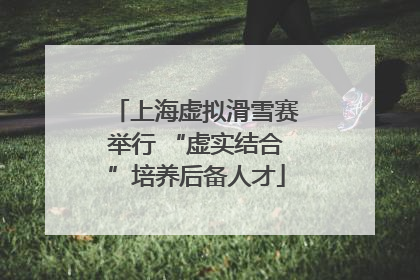 上海虚拟滑雪赛举行 “虚实结合”培养后备人才