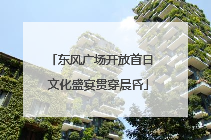 东风广场开放首日 文化盛宴贯穿晨昏