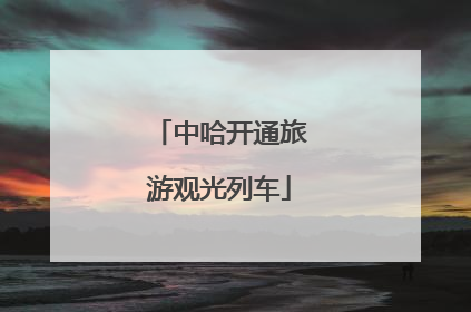 中哈开通旅游观光列车
