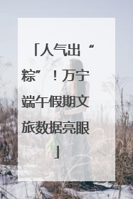 人气出“粽”！万宁端午假期文旅数据亮眼