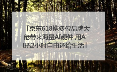 京东618携多位品牌大佬带来海量AI硬件 用AI把2小时自由还给生活