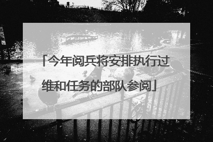 今年阅兵将安排执行过维和任务的部队参阅