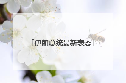 伊朗总统最新表态