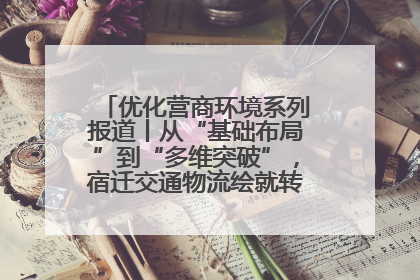 优化营商环境系列报道丨从“基础布局”到“多维突破”，宿迁交通物流绘就转型增效新画卷