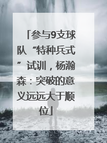 参与9支球队“特种兵式”试训，杨瀚森：突破的意义远远大于顺位