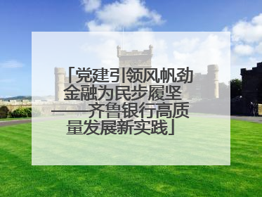 党建引领风帆劲 金融为民步履坚——齐鲁银行高质量发展新实践