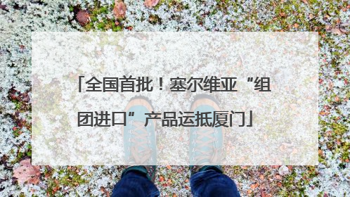 全国首批！塞尔维亚“组团进口”产品运抵厦门