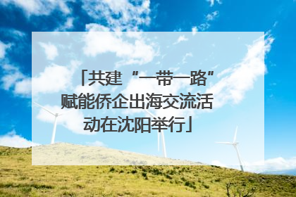 共建“一带一路”赋能侨企出海交流活动在沈阳举行