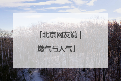 北京网友说｜燃气与人气