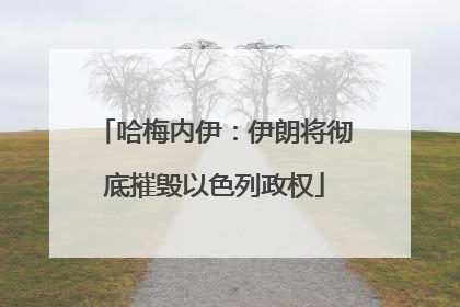 哈梅内伊：伊朗将彻底摧毁以色列政权