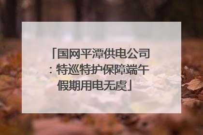 国网平潭供电公司:特巡特护保障端午假期用电无虞