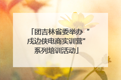 团吉林省委举办“戍边侠电商实训营”系列培训活动