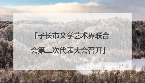 子长市文学艺术界联合会第二次代表大会召开