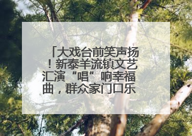 大戏台前笑声扬！新泰羊流镇文艺汇演“唱”响幸福曲，群众家门口乐享“文化大餐”