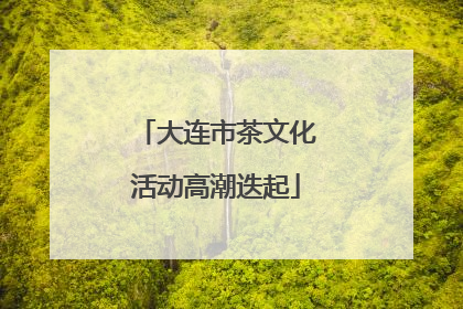 大连市茶文化活动高潮迭起