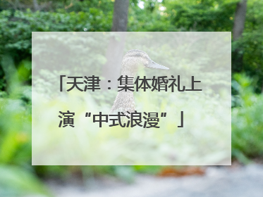 天津：集体婚礼上演“中式浪漫”