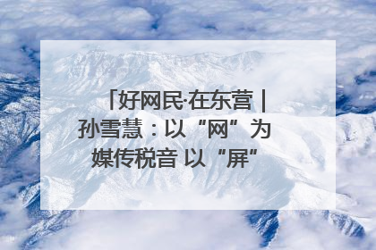 好网民·在东营｜孙雪慧：以“网”为媒传税音 以“屏”为介助发展