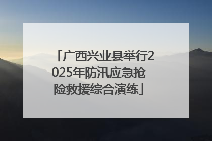 广西兴业县举行2025年防汛应急抢险救援综合演练