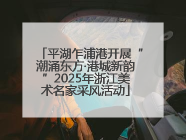 平湖乍浦港开展“潮涌东方·港城新韵”2025年浙江美术名家采风活动