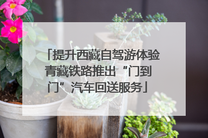 提升西藏自驾游体验 青藏铁路推出“门到门”汽车回送服务