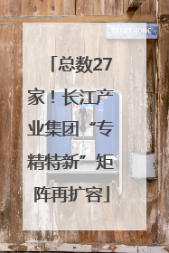 总数27家！长江产业集团“专精特新”矩阵再扩容