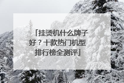 挂烫机什么牌子好？十款热门机型排行榜全测评
