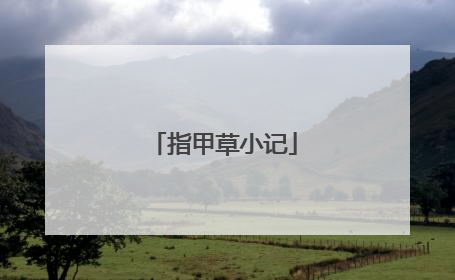指甲草小记