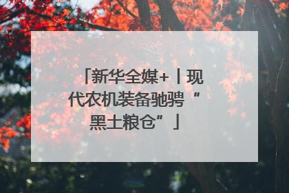新华全媒+丨现代农机装备驰骋“黑土粮仓”
