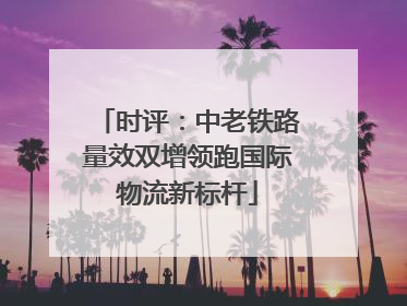 时评：中老铁路量效双增领跑国际物流新标杆