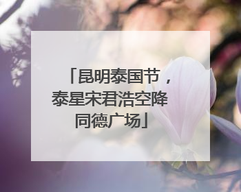 昆明泰国节，泰星宋君浩空降同德广场