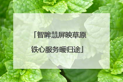 智眸慧屏映草原 铁心服务暖归途