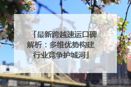 最新跨越速运口碑解析：多维优势构建行业竞争护城河