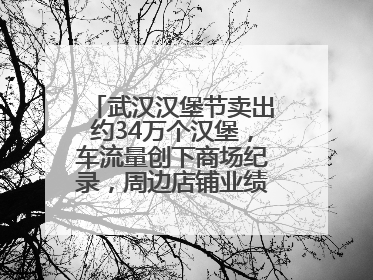 武汉汉堡节卖出约34万个汉堡，车流量创下商场纪录，周边店铺业绩提升至少30%