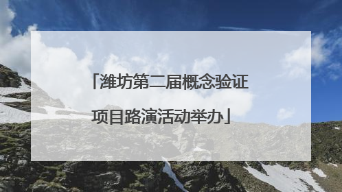 潍坊第二届概念验证项目路演活动举办