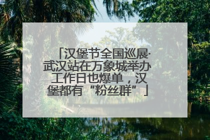 汉堡节全国巡展·武汉站在万象城举办 工作日也爆单，汉堡都有“粉丝群”